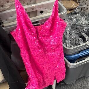 Lucy in the sky sequin dress M // 020403